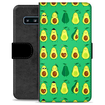 Étui Portefeuille Premium Samsung Galaxy S10+ - Avocado Pattern