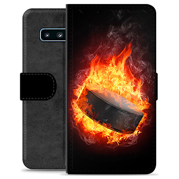 Étui Portefeuille Premium Samsung Galaxy S10+ - Hockey sur Glace