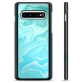 Coque de Protection Samsung Galaxy S10+ - Marbre Bleu