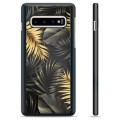 Coque de Protection Samsung Galaxy S10+ - Feuilles Dorées