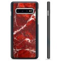 Coque de Protection Samsung Galaxy S10+ - Marbre Rouge