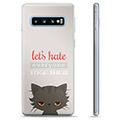 Coque Samsung Galaxy S10 en TPU - Chat en Colère