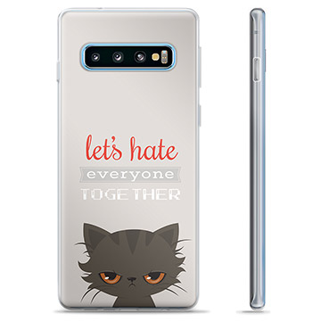 Coque Samsung Galaxy S10+ en TPU - Chat en Colère