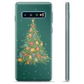Coque Samsung Galaxy S10+ en TPU - Sapin de Noël
