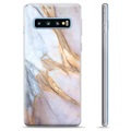 Coque Samsung Galaxy S10+ en TPU - Marbre Élégant