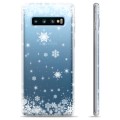 Coque Samsung Galaxy S10+ en TPU - Flocons de Neige