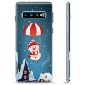 Coque Samsung Galaxy S10+ en TPU - Bonhomme de Neige