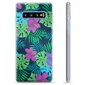 Coque Samsung Galaxy S10+ en TPU - Fleurs Tropicales