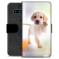 Étui Portefeuille Premium Samsung Galaxy S10 - Chien