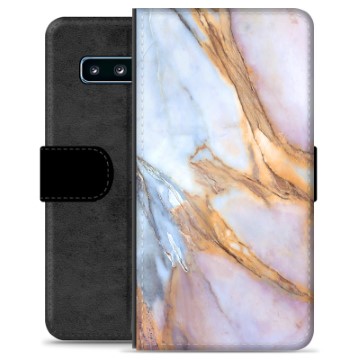 Étui Portefeuille Premium Samsung Galaxy S10 - Marbre Élégant