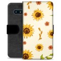 Étui Portefeuille Premium Samsung Galaxy S10 - Tournesol