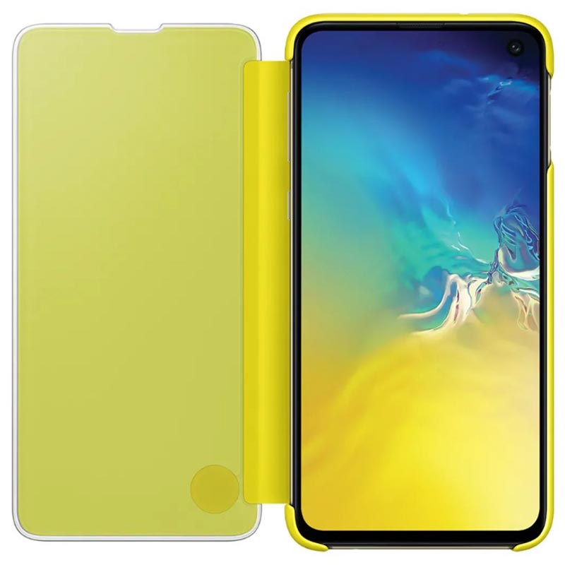 Étui Samsung Galaxy S10e Clear View EF-ZG970CYEGWW - Jaune