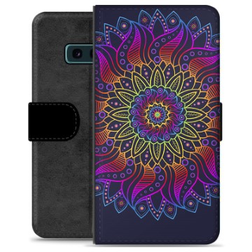 Étui Portefeuille Premium Samsung Galaxy S10e - Mandala Coloré