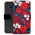 Étui Portefeuille Premium Samsung Galaxy S10e - Fleurs Vintage