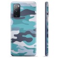 Coque Samsung Galaxy S20 FE en TPU - Camouflage Bleu