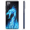 Coque Samsung Galaxy S20 FE en TPU - Dragon Feu Bleu