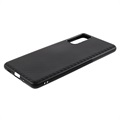 Coque en TPU pour Samsung Galaxy S20 FE - Fibre de Carbone - Noire