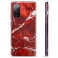Coque Samsung Galaxy S20 FE en TPU - Marbre Rouge