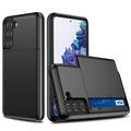 Coque Hybride Samsung Galaxy S21 5G avec Fente pour Carte Coulissante