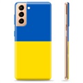 Coque Samsung Galaxy S21+ 5G en TPU Drapeau Ukraine - Jaune et bleu clair