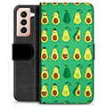 Étui Portefeuille Premium Samsung Galaxy S21 5G - Avocado Pattern