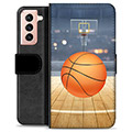 Étui Portefeuille Premium Samsung Galaxy S21 5G - Basket-ball