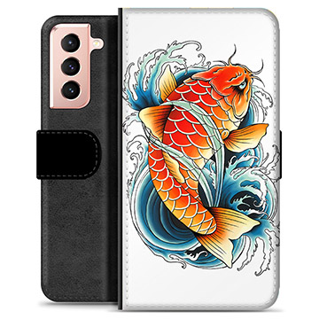 Étui Portefeuille Premium Samsung Galaxy S21 5G - Poisson Koï