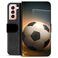 Étui Portefeuille Premium Samsung Galaxy S21 5G - Football