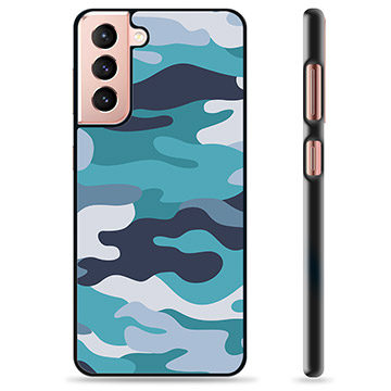 Coque de Protection Samsung Galaxy S21 5G - Camouflage Bleu