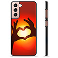 Coque de Protection Samsung Galaxy S21 5G - Silhouette de Coeur