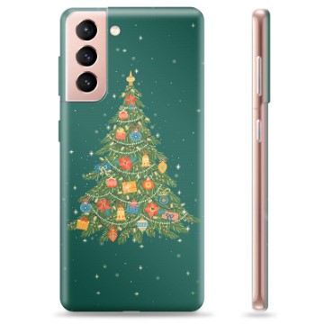 Coque Samsung Galaxy S21 5G en TPU - Sapin de Noël