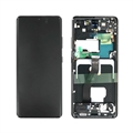 Coque Avant et Ecran LCD GH82-26035A pour Samsung Galaxy S21 Ultra 5G - Noir