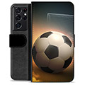 Étui Portefeuille Premium Samsung Galaxy S21 Ultra 5G - Football