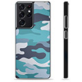 Coque de Protection Samsung Galaxy S21 Ultra 5G - Camouflage Bleu
