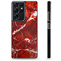 Coque de Protection Samsung Galaxy S21 Ultra 5G - Marbre Rouge