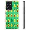 Coque Samsung Galaxy S21 Ultra 5G en TPU - Avocado Pattern