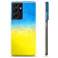 Coque Samsung Galaxy S21 Ultra 5G en TPU Drapeau Ukraine - Bicolore