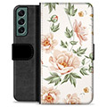 Étui Portefeuille Premium Samsung Galaxy S22+ 5G - Motif Floral