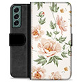 Étui Portefeuille Premium Samsung Galaxy S22+ 5G - Motif Floral