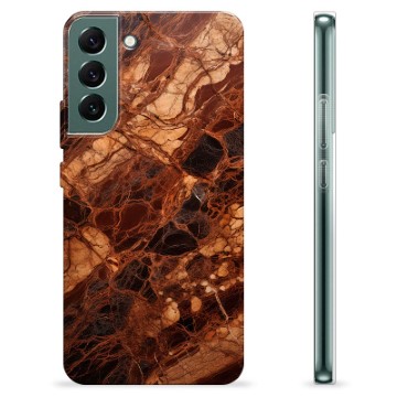 Coque Samsung Galaxy S22+ 5G en TPU - Marbre Ambre