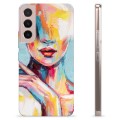 Coque Samsung Galaxy S22 5G en TPU - Portrait Abstrait