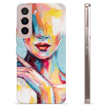 Coque Samsung Galaxy S22 5G en TPU - Portrait Abstrait