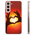 Coque Samsung Galaxy S22 5G en TPU - Silhouette de Coeur