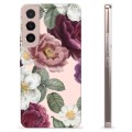 Coque Samsung Galaxy S22 5G en TPU - Fleurs Romantiques