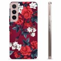 Coque Samsung Galaxy S22 5G en TPU - Fleurs Vintage