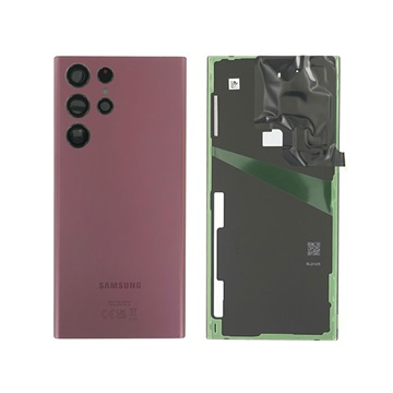 Cache Batterie GH82-27457B pour Samsung Galaxy S22 Ultra 5G - Bourgogne