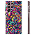 Coque Samsung Galaxy S22 Ultra 5G en TPU - Fleurs Abstraites