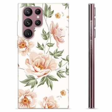 Coque Samsung Galaxy S22 Ultra 5G en TPU - Motif Floral