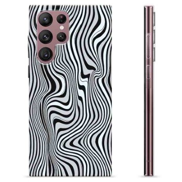 Coque Samsung Galaxy S22 Ultra 5G en TPU - Zèbre Hypnotisant