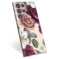 Coque Samsung Galaxy S22 Ultra 5G en TPU - Fleurs Romantiques